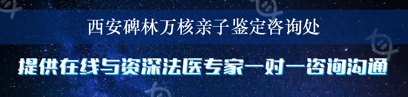 西安碑林万核亲子鉴定咨询处